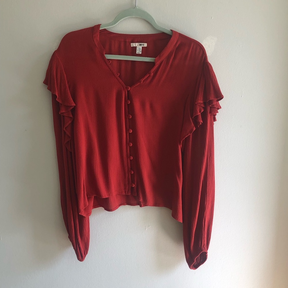 Amuse Society Lana Blouse - size m